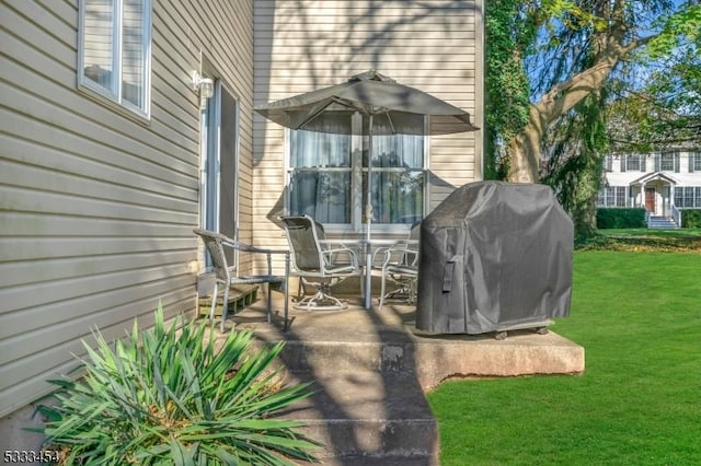 view of patio / terrace with grilling area