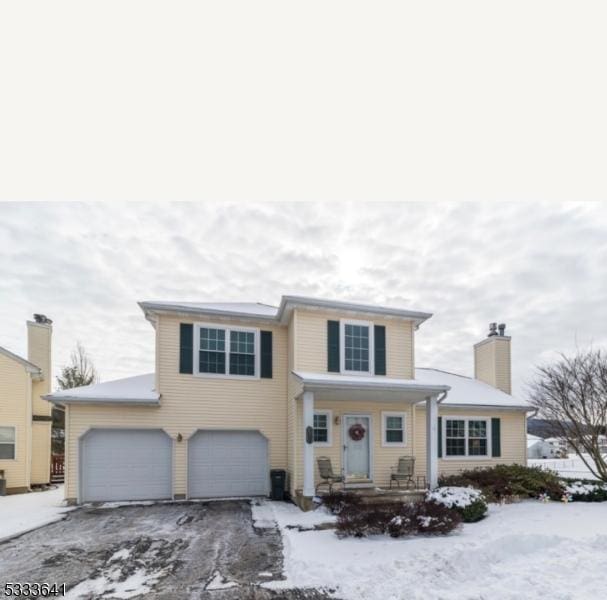 front facade featuring a garage