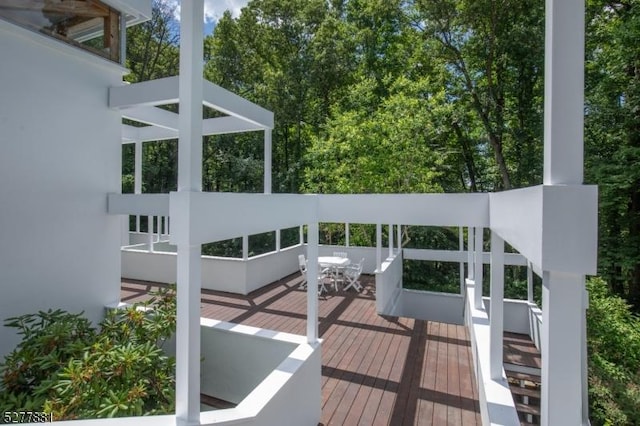 view of wooden terrace