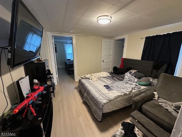 bedroom featuring light hardwood / wood-style floors