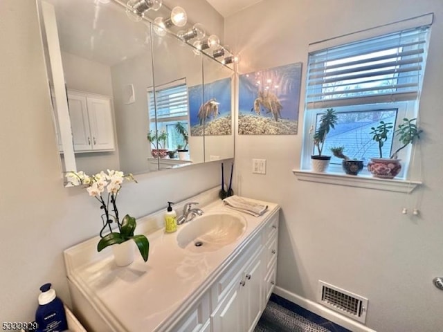 bathroom featuring vanity