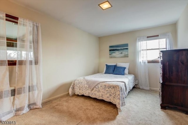 bedroom featuring carpet flooring