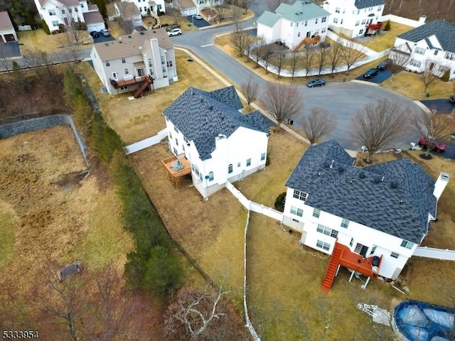 aerial view featuring a residential view