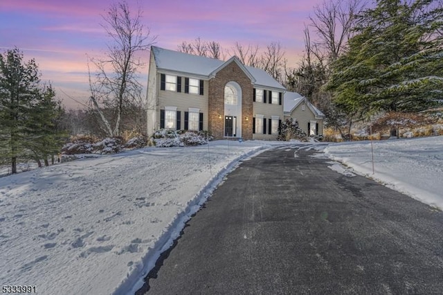 view of colonial home