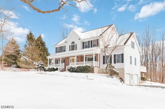 view of front of property with a porch