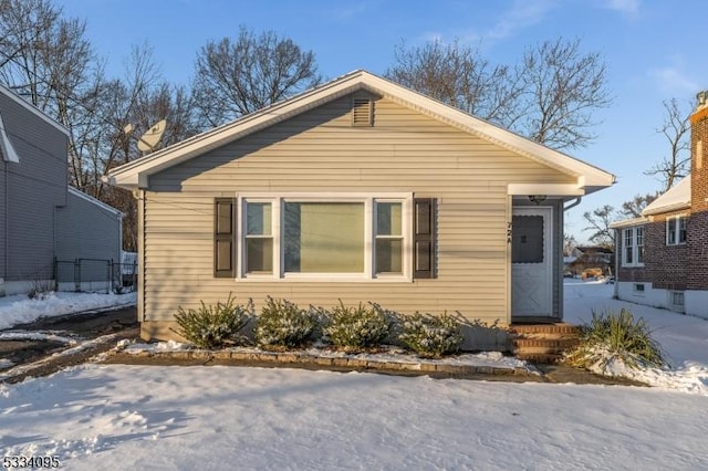 view of bungalow-style house