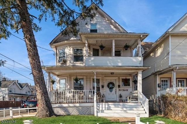 view of front of house with a porch