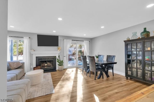 dining room featuring hardwood / wood-style flooring