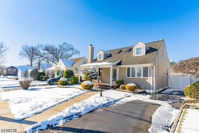 view of cape cod-style house