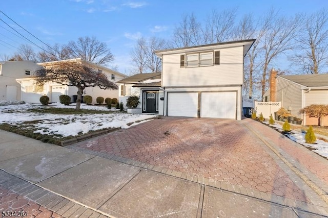 front facade featuring a garage