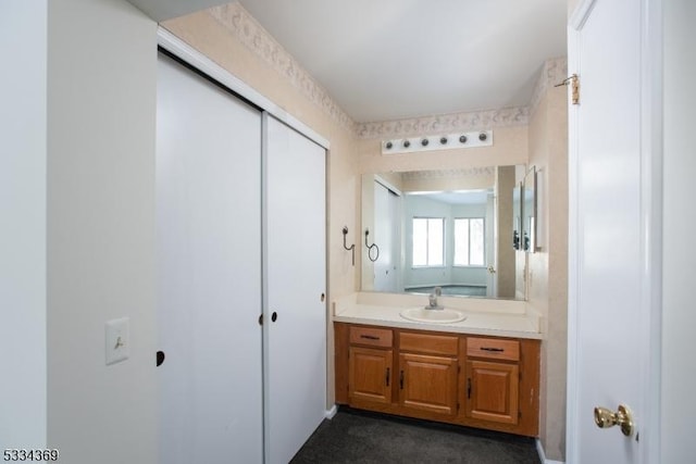 bathroom with vanity