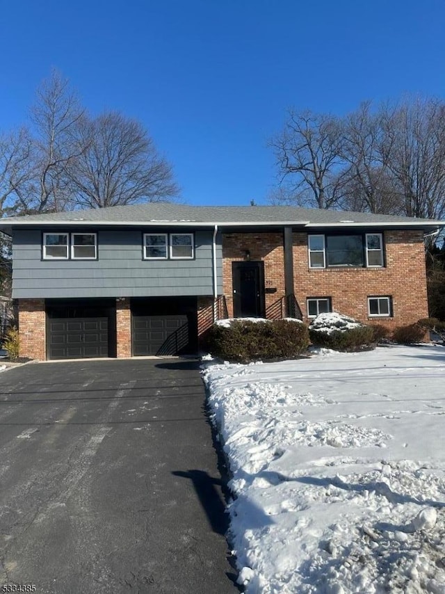 split foyer home with a garage