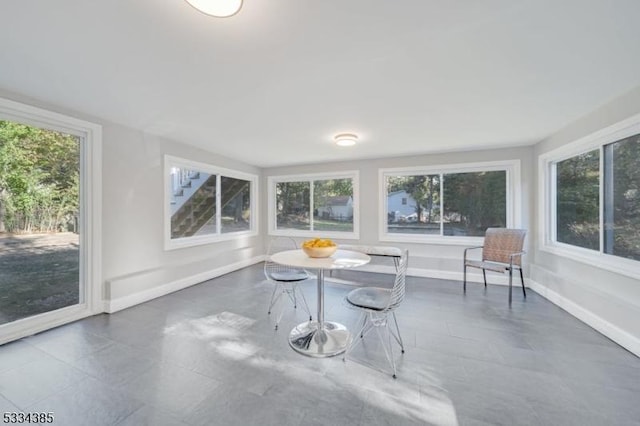 view of sunroom / solarium