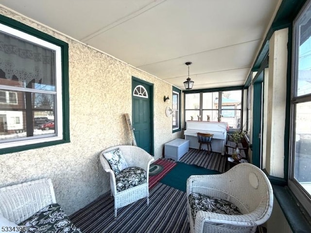 view of sunroom / solarium