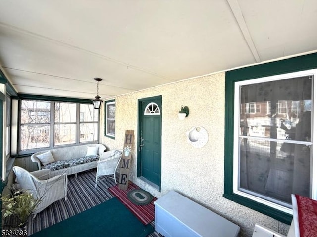 view of sunroom / solarium