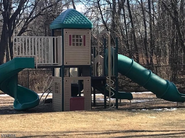 view of jungle gym