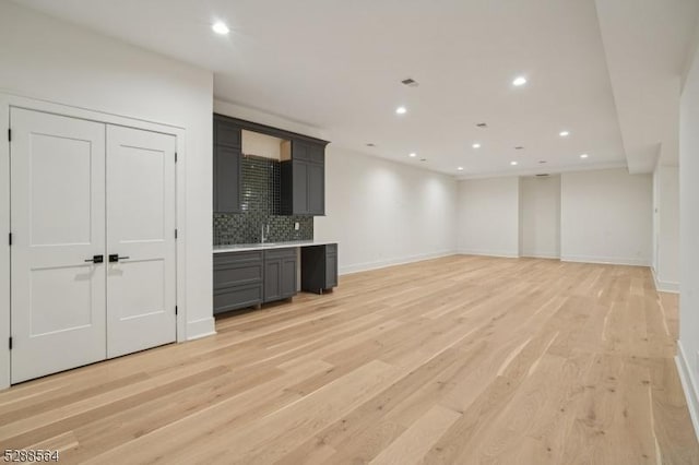 interior space with light wood-type flooring