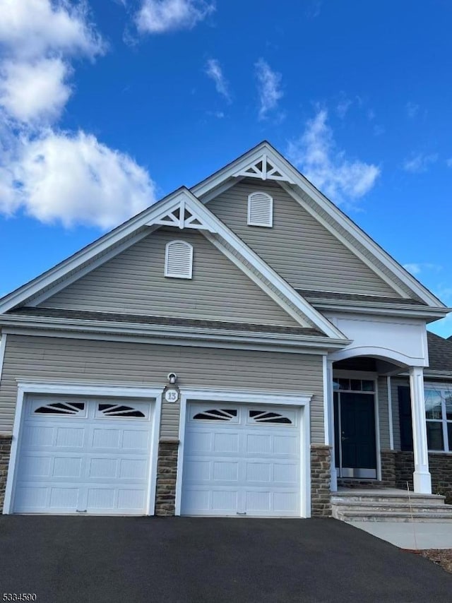 view of front of house featuring a garage