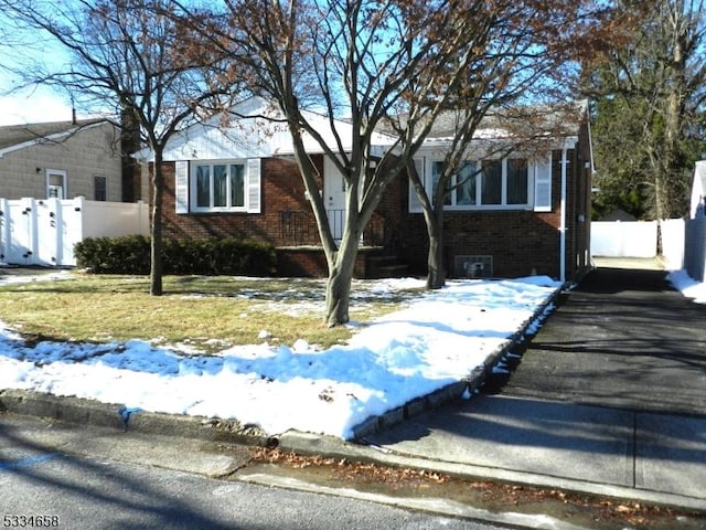 view of front of home