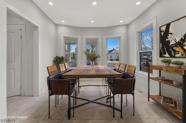 view of dining area