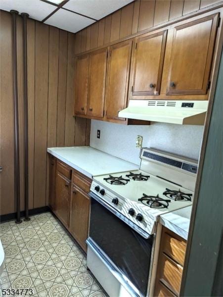 kitchen featuring gas range gas stove