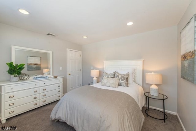 bedroom with carpet floors