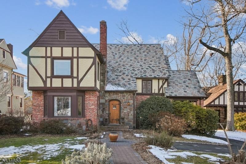 view of tudor home