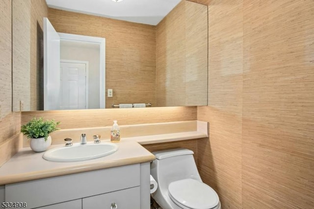 18 Yarmouth Ct, Scotch Plains Twp, NJ 07076 - half bathroom featuring vanity and toilet