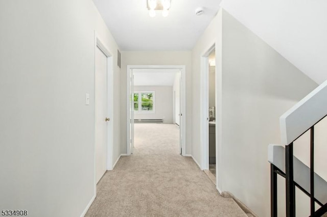 18 Yarmouth Ct, Scotch Plains Twp, NJ 07076 - hall with light colored carpet and baseboards