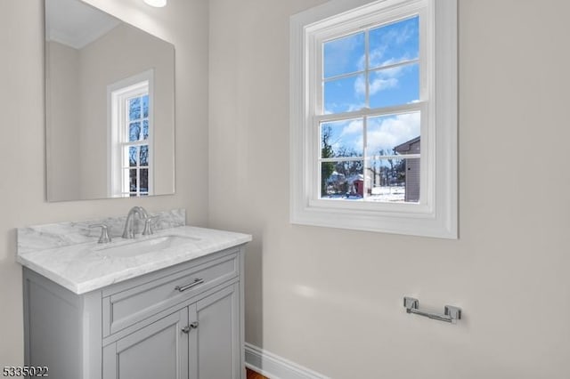 bathroom with vanity