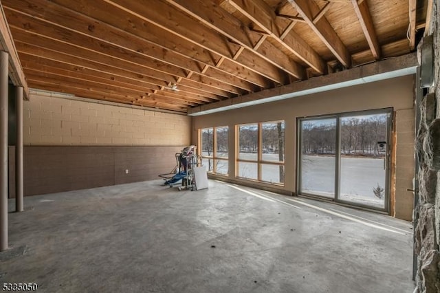 misc room featuring concrete floors