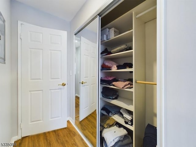 view of closet