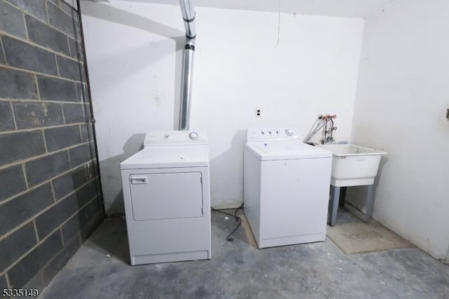 laundry area featuring separate washer and dryer