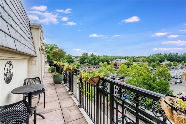 view of balcony