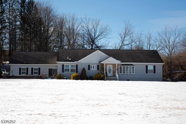 view of ranch-style house