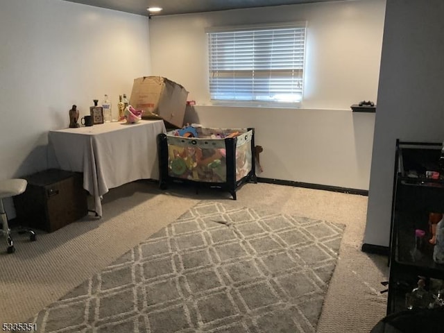 bedroom featuring carpet floors