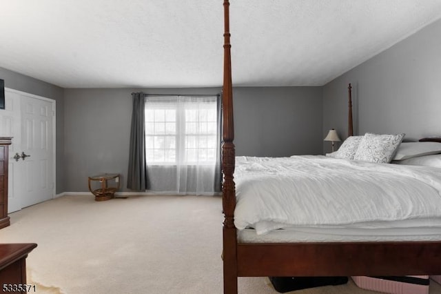 bedroom with carpet floors