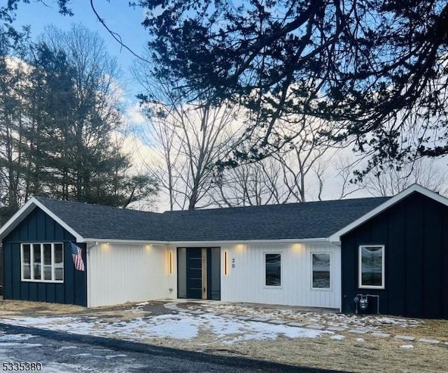 view of ranch-style home