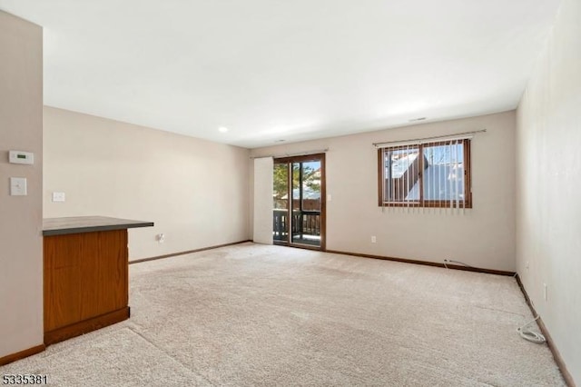 view of carpeted empty room