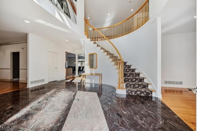 entrance foyer with a high ceiling