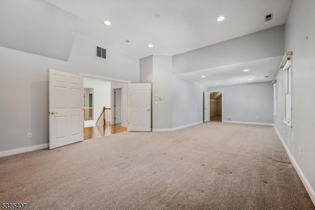 view of carpeted empty room