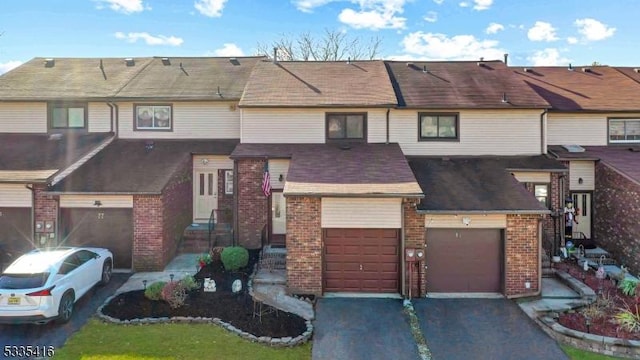 view of property featuring a garage