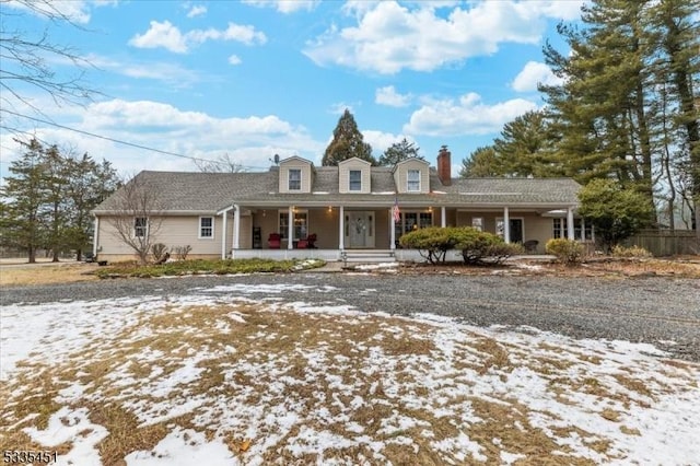 view of front of house with a porch