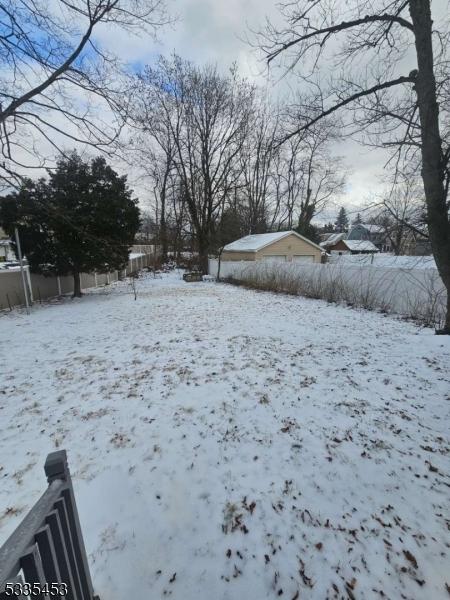 view of snowy yard