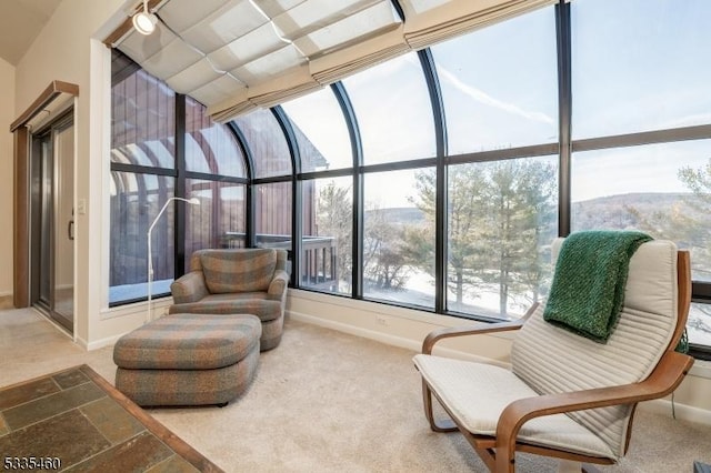 view of sunroom