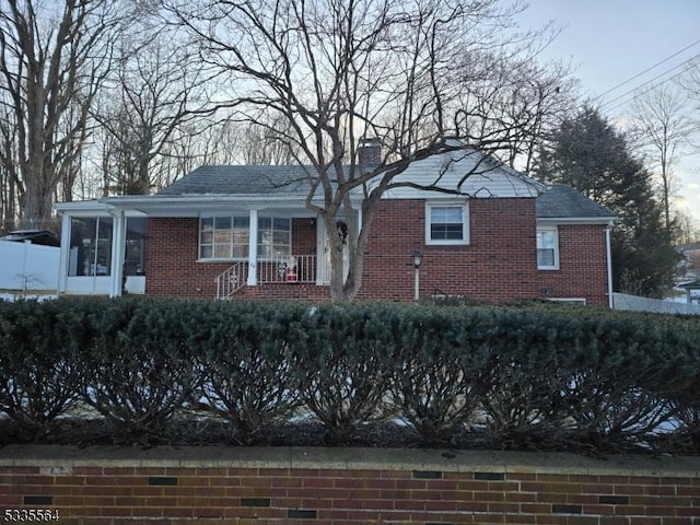 view of ranch-style home