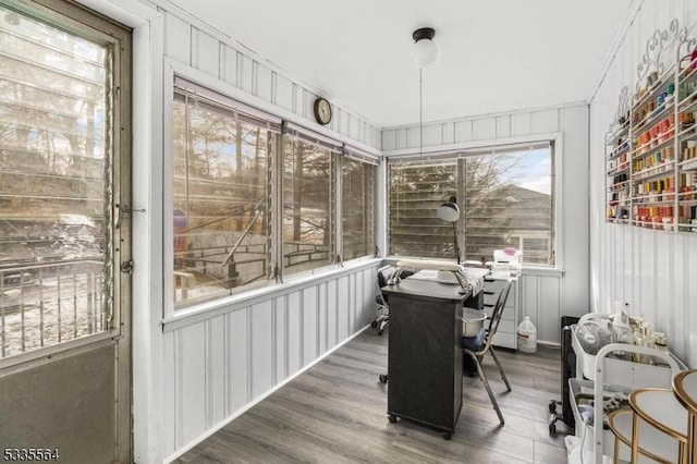 view of sunroom / solarium