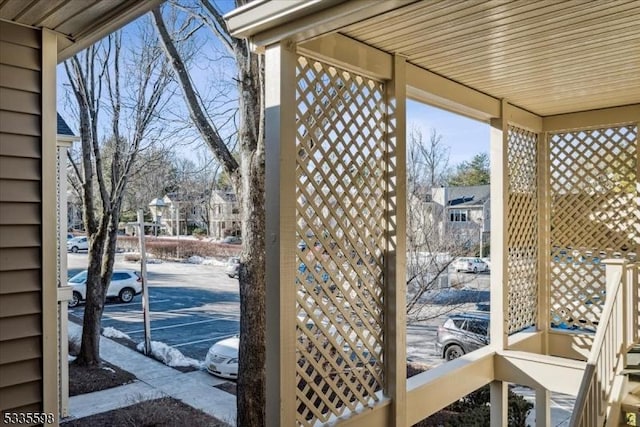 view of doorway to outside