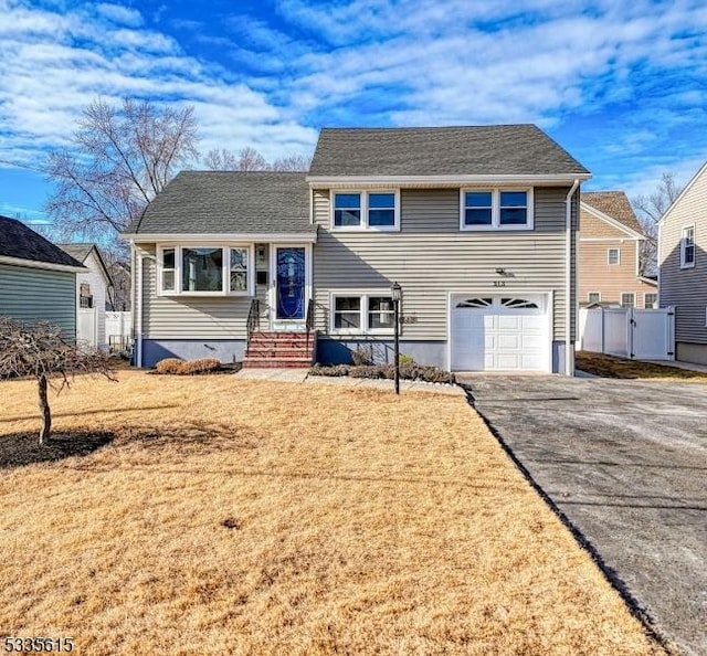 view of front of house featuring a garage