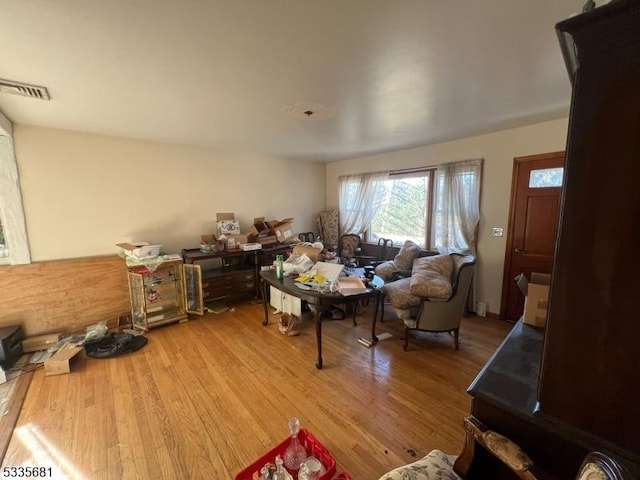 living room featuring wood-type flooring